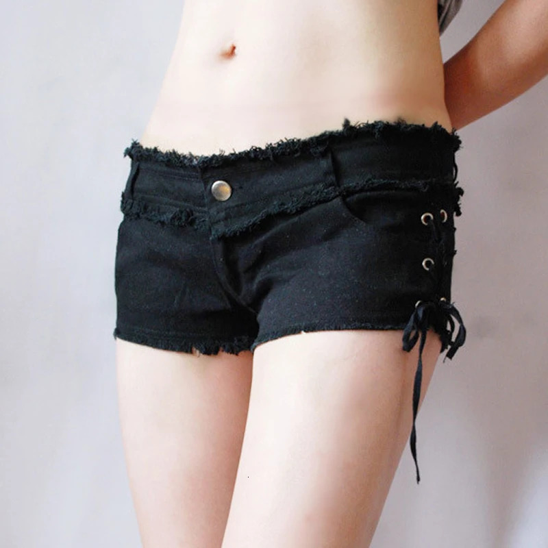 Sexy Women Tassel Low Rise Waist Short Sexy Denim Booty Sexy Jeans Shorts Cute Micro Mini Short Club Wear Fashion F26 250407