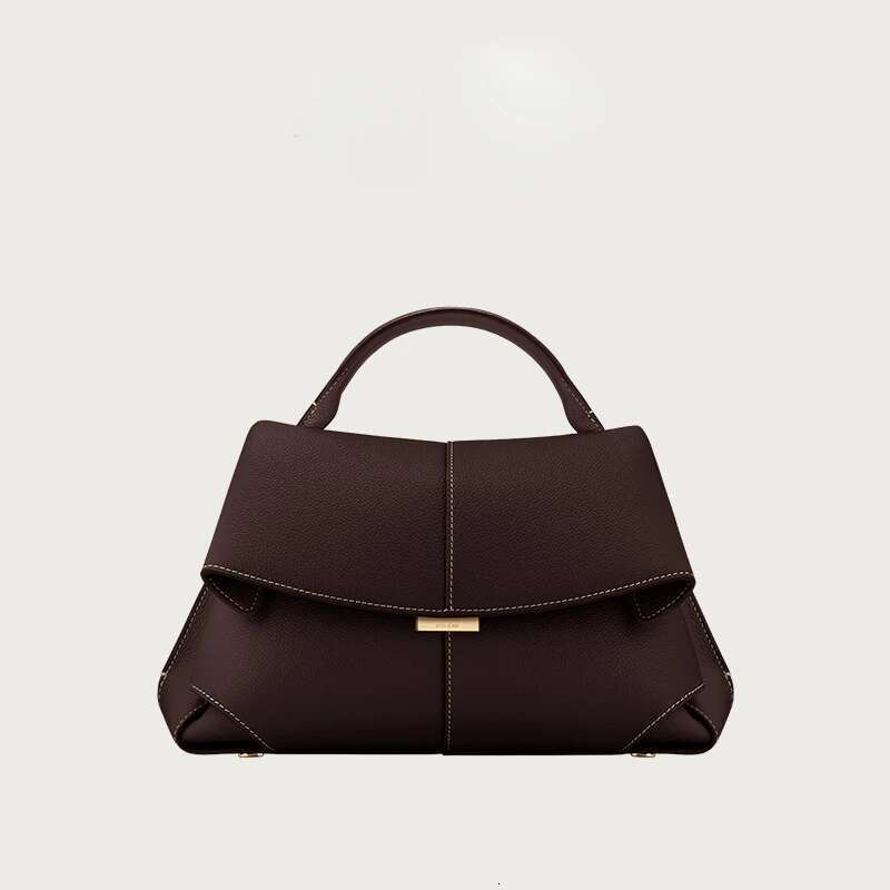 Genuine Leather French Chic Vintage Crossbody Bag - New Arrival MOKK Designer Shoulder Handbag For Women, Fashion Retro Purse