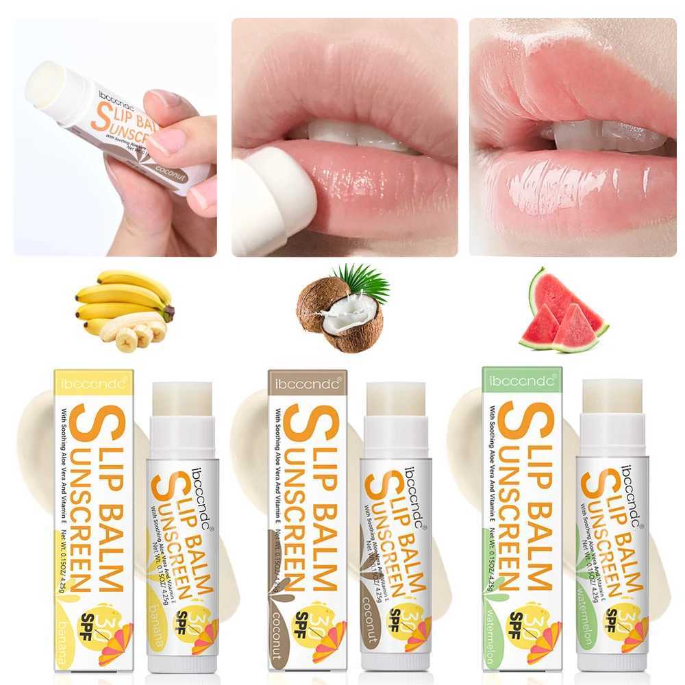 1 sunscreen lipstick SPF 30 UVA protective lipstick moisturizing cream watermelon coconut banana flavor colorless lipstick sunscreen W250407