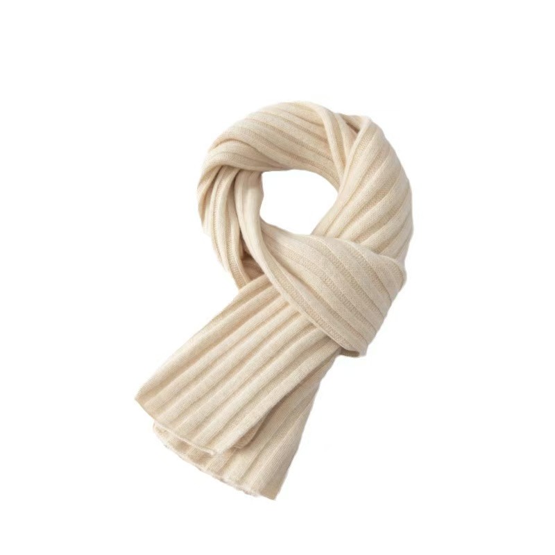 K326 100% pure wool scarf ~ Selected Australian wool warm knitted wool scarf versatile men and women neck gift