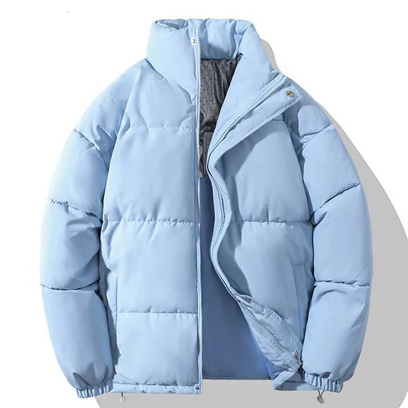 Full Zip Mens Parkas Graphene Puffer Jacket Warm Thick Self Heating Winter Jacket Men Korean Fashion Solid Unisex Coat OutwearT251107