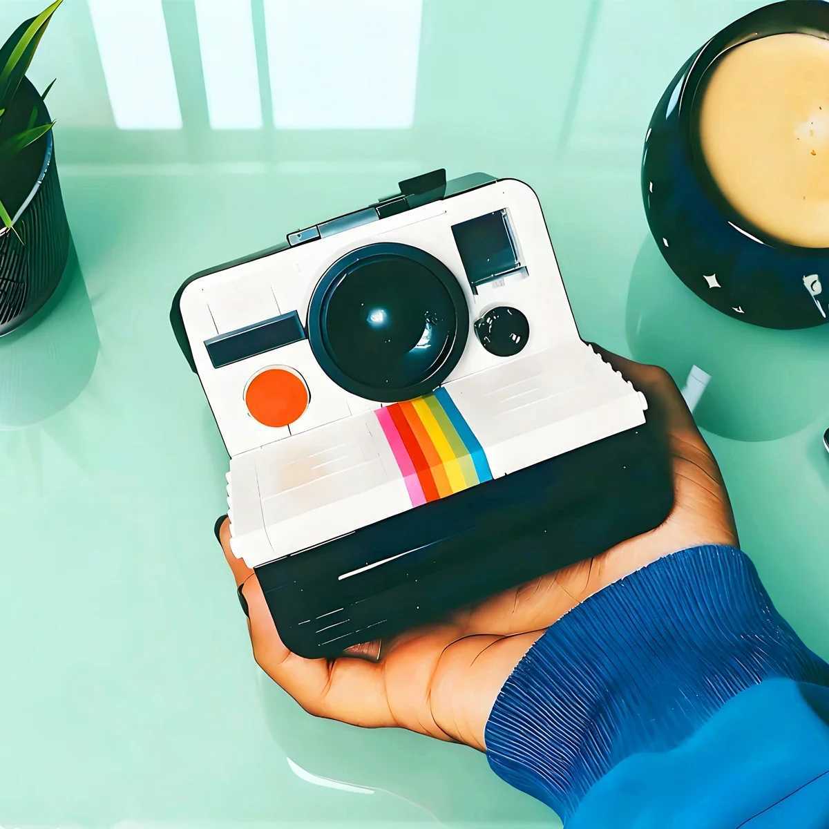 Designer Creative Retro CAMERA OneStep Classic Toys Display Idea Model Building Blocks Bricks Christmas Gift Y251107