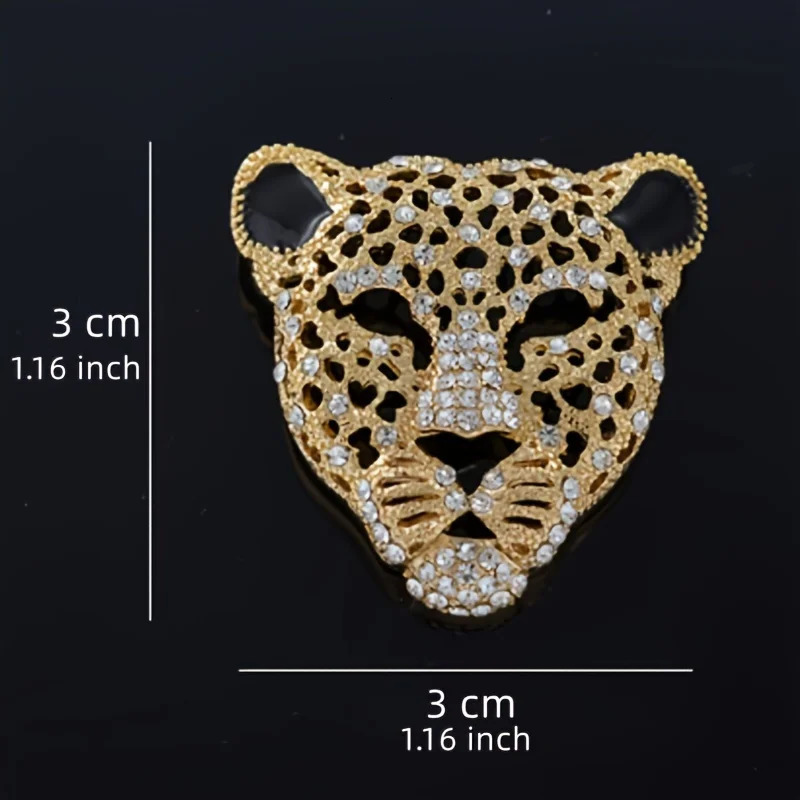 Full Panther Head Brooch Retro Hollow Mens Suit Animal Corsage Women Sweater Pin Brooches 251107