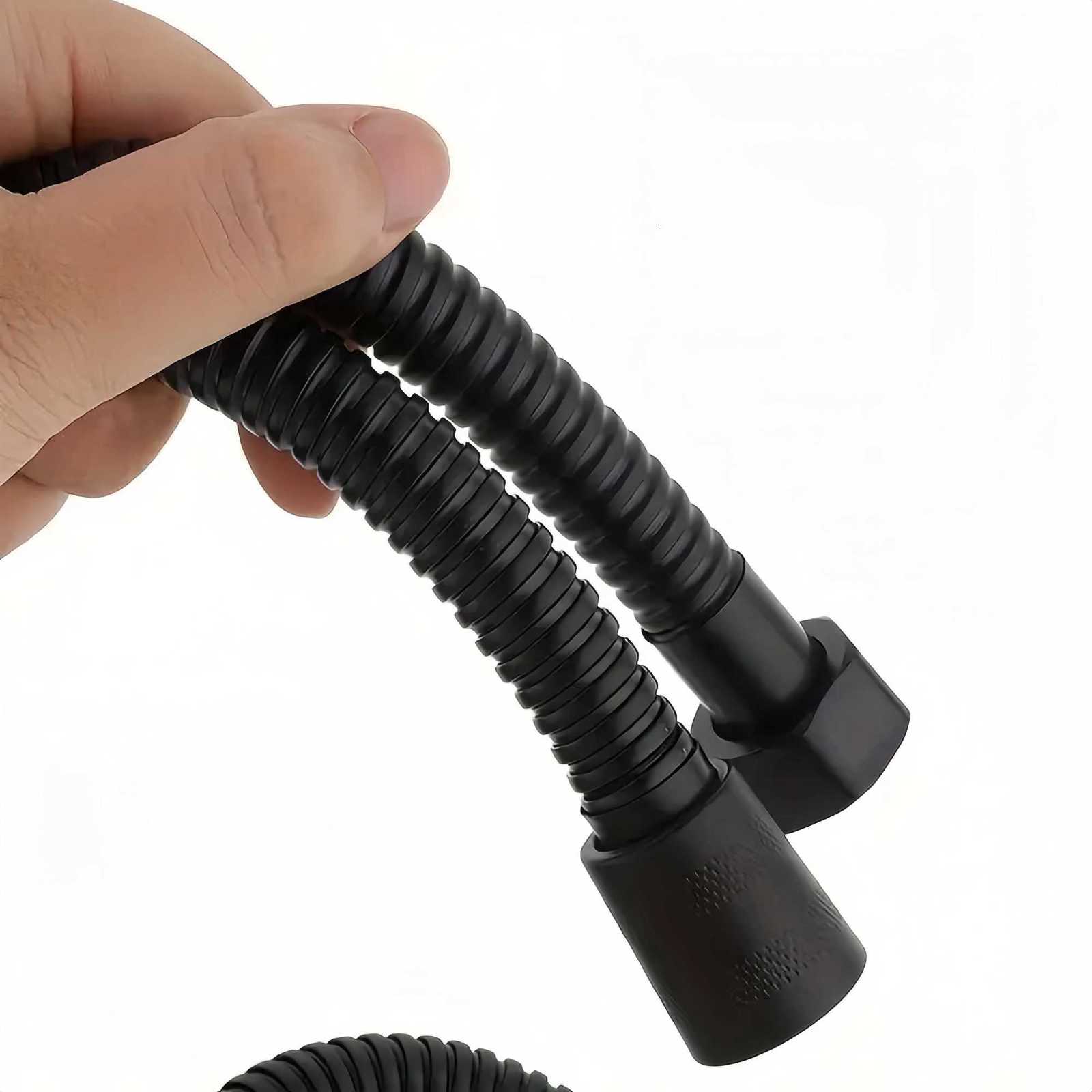1pc Black Stainless Steel Shower Hose Universal G 1/2 Connection Explosion-proof Rain Shower Pipe Bathro Accessory Y251107