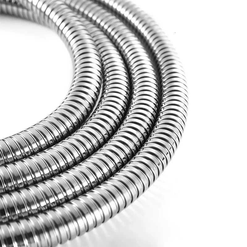 2/25/ Stainless Steel ible Shower Hose Bathro Shower Water Hose Chre Black Bed Nickel Pipe Bathro Accessories Y251107