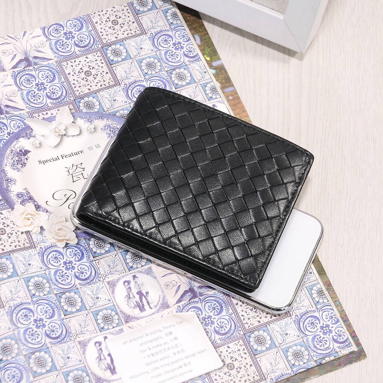 free shipping designer bags New Men's Genuine Leather Bag Lambskin Hand Woven Card Business Casual Ticket Holder Wallet Men