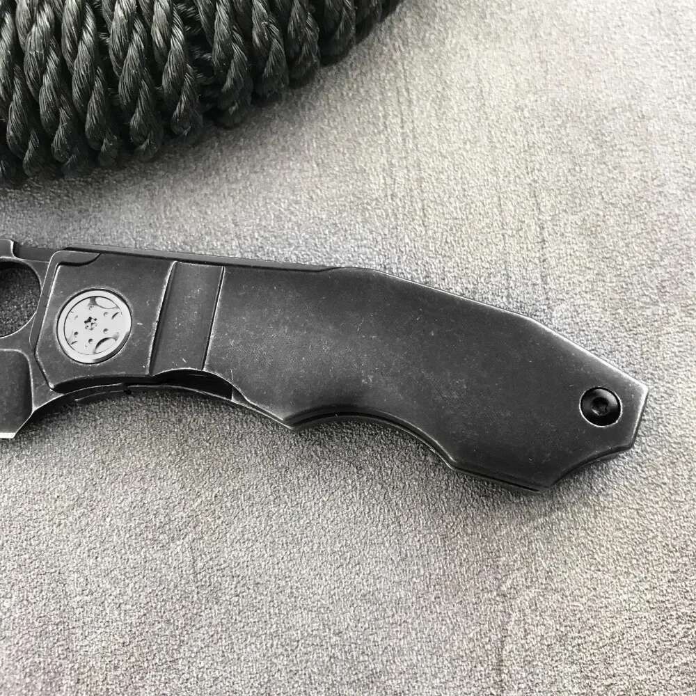 C260 Tactical Pocket Folding Stainless D2 Blade 420 Steel Handle Outdoor Survival Hunting Rescue Knife EDC Tools