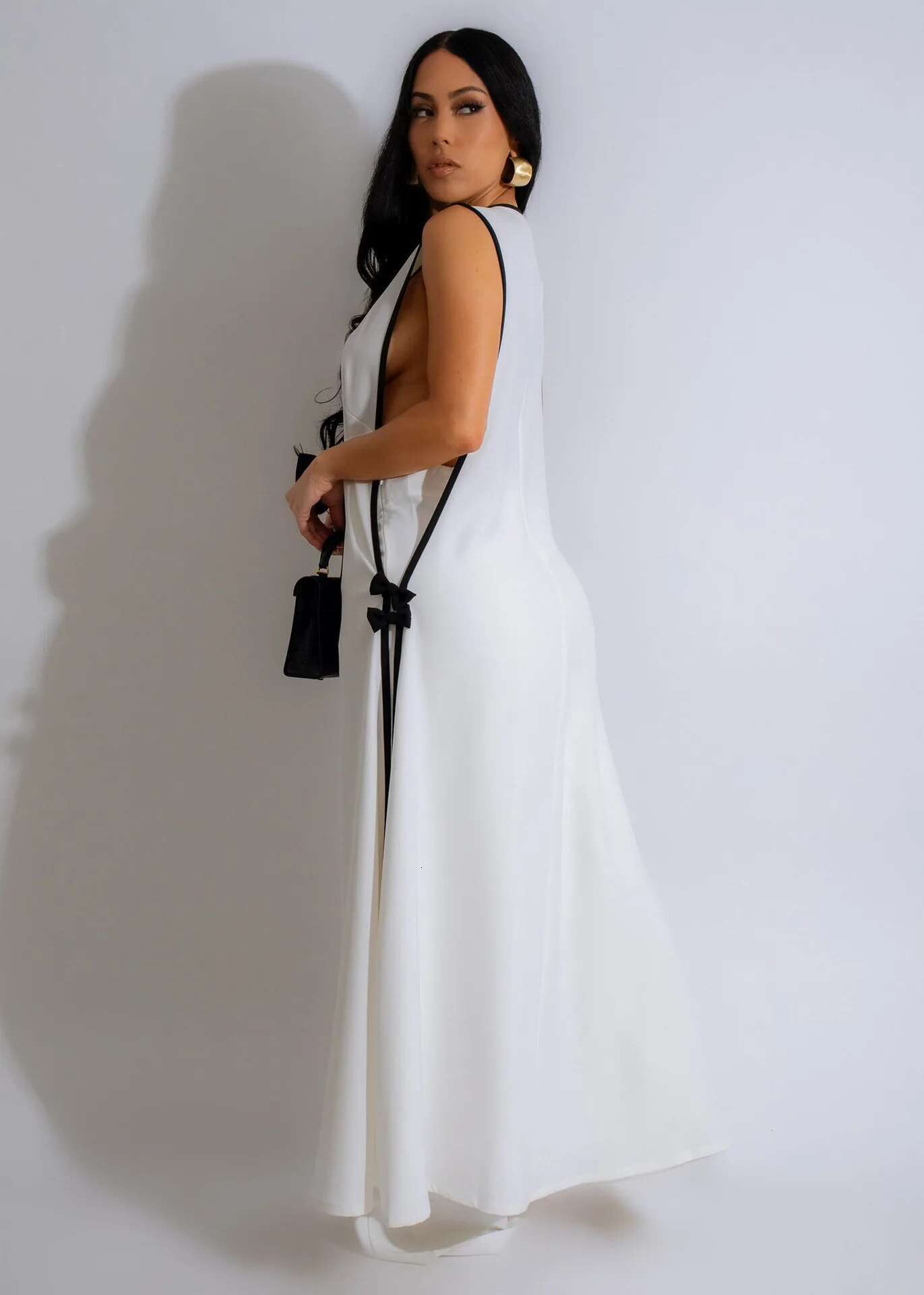 Women Set 3D Wer Sleeveless V-Neck X-Long Shirt Coats + Wide Leg Pants Two 2 Piece Sets Fashion Outfits Summer