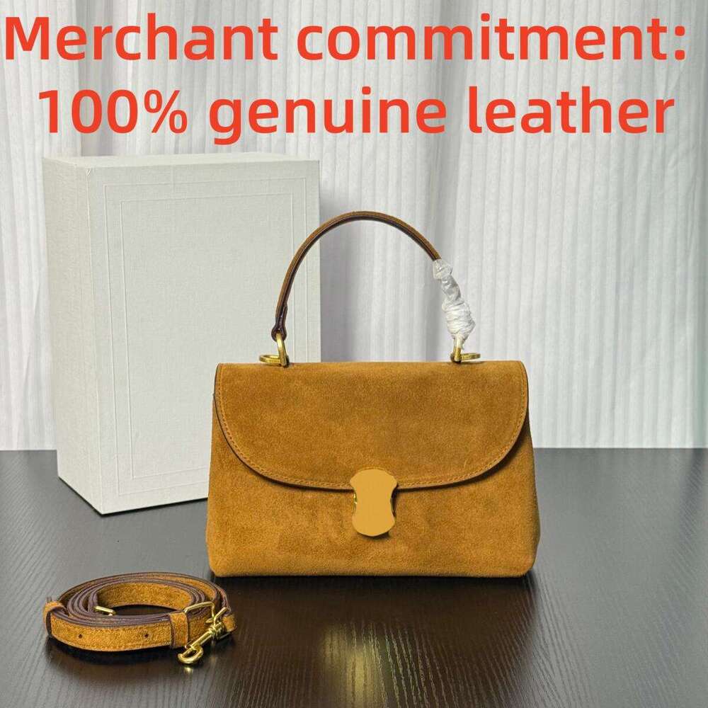 Designer bag women's handbag Nino bag NINO high-quality soft calf leather embellished with gold metal lifting crossbody bag