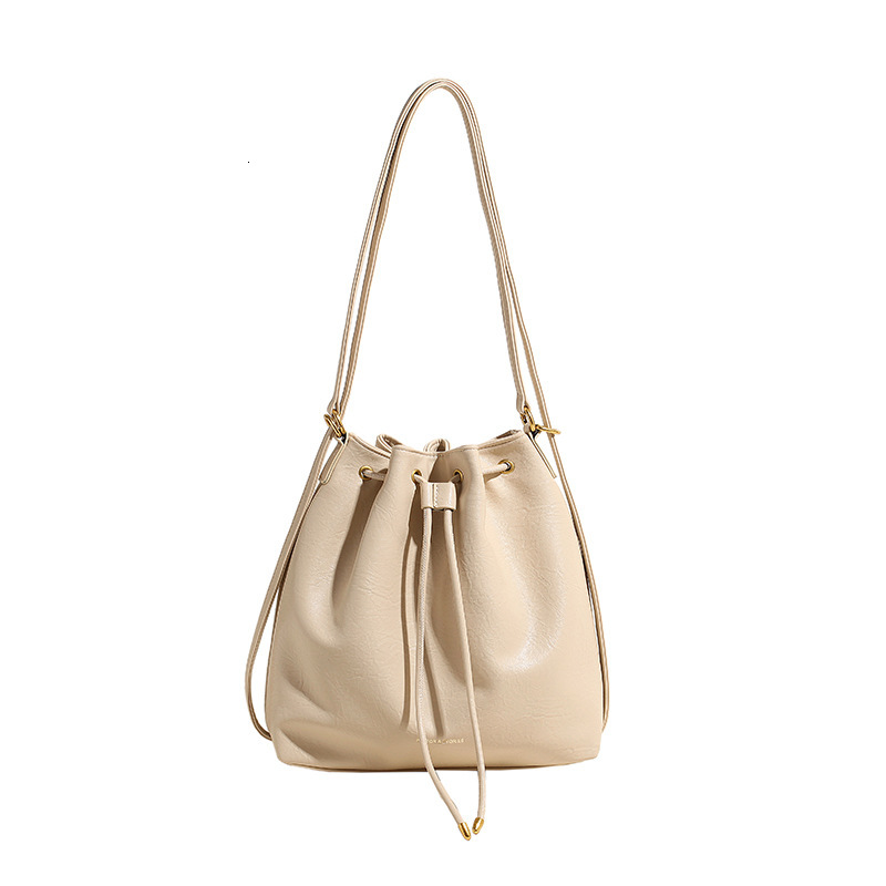 2025S Designer Women S Bag Korean Version Tote With High End Feel Large Capacity Bag For Women New Simple Bucket Bag Fashionable Backpack