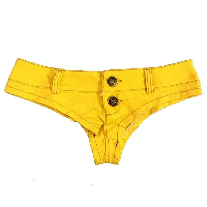 Summer Nightclub Sexy Female Denim Shorts Panties Youth Low-waisted Super Short Pants 250407