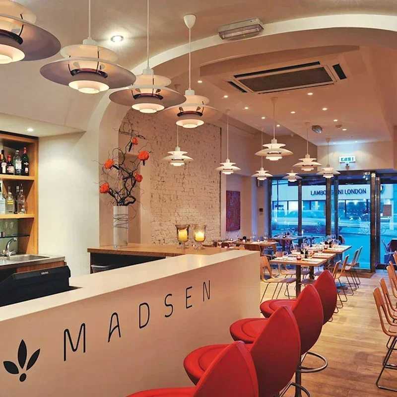 New Arrival Danish designers umbrella ceiling pendant light modern color LED pendant light living room bedroom pendant light dining room Z250407