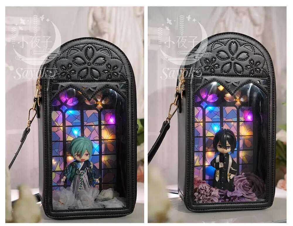 Lolita Sakura Window Shape OB BJD Doll Storage Itabag Transparent JK Uniform Bag