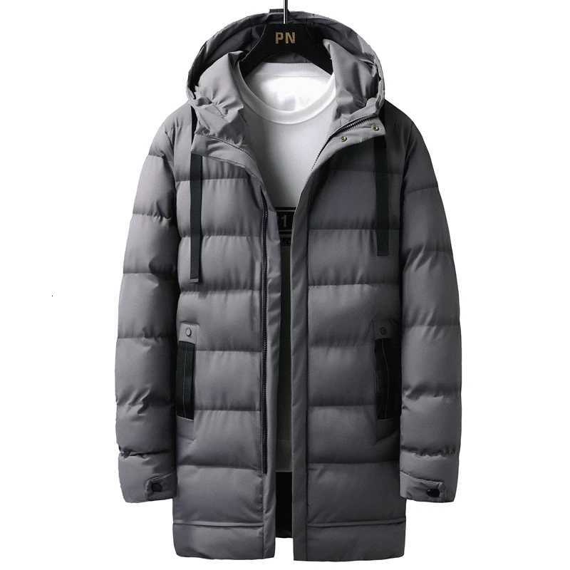 Puffer Jacket Men Thick Warm Winter Jackets Hooded Long Coats Fashion Casual Cotton Padded Parkas Man Outwear Clothing TopT251107