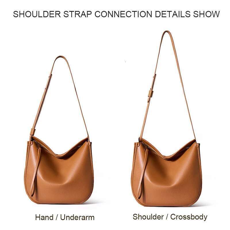 New Women Split Leather Bucket Bag Female Commuting Large Capacity Single Shoulder Handbag Crossbody Lady Messenger Tote Bags