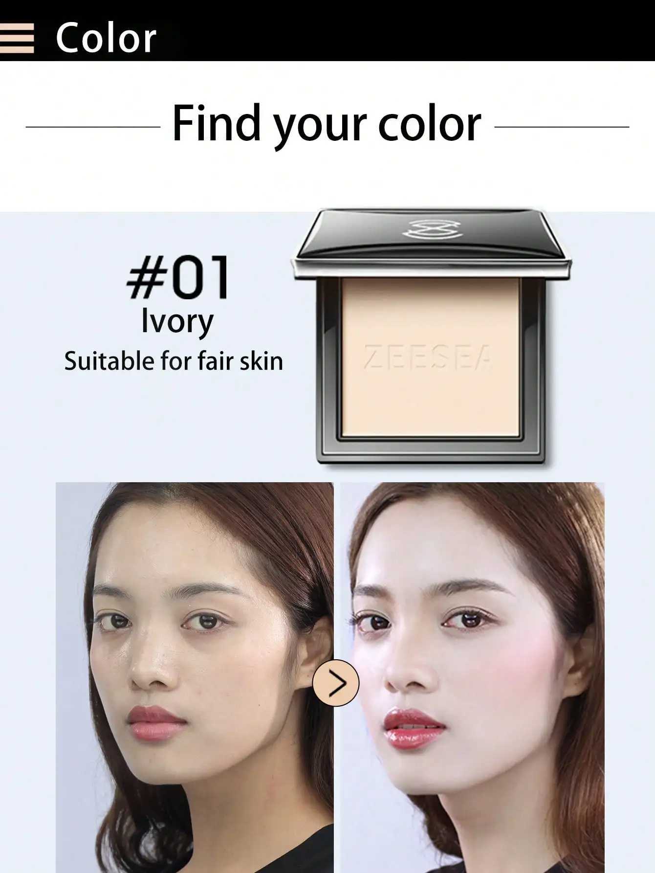 Zeesea Refreshing Silky Powder M00 M01 M02 Womens MakeupXJ250407