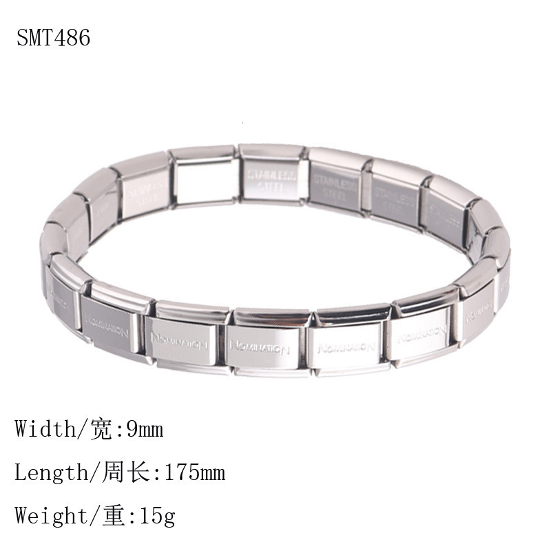 Stainless steel elastic fashion bracelet adjustable personality, domineering men and women's bracelet, engraved with words as a souvenir