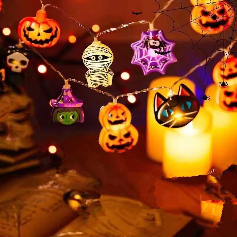 Halloween Decor Skeleton String Lights Indoor Battery/Usb Operated Hanging Lamp For Home Decor Horror Theme Light 405 W251107