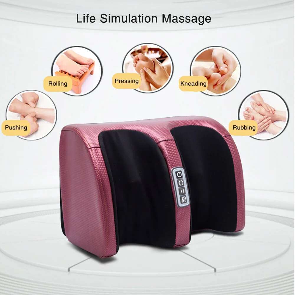 Electric Massager Heating Therapy Hot Compression Shiatsu Kneading Roller Muscle Relaxation Pain Relief Foot Spa hine