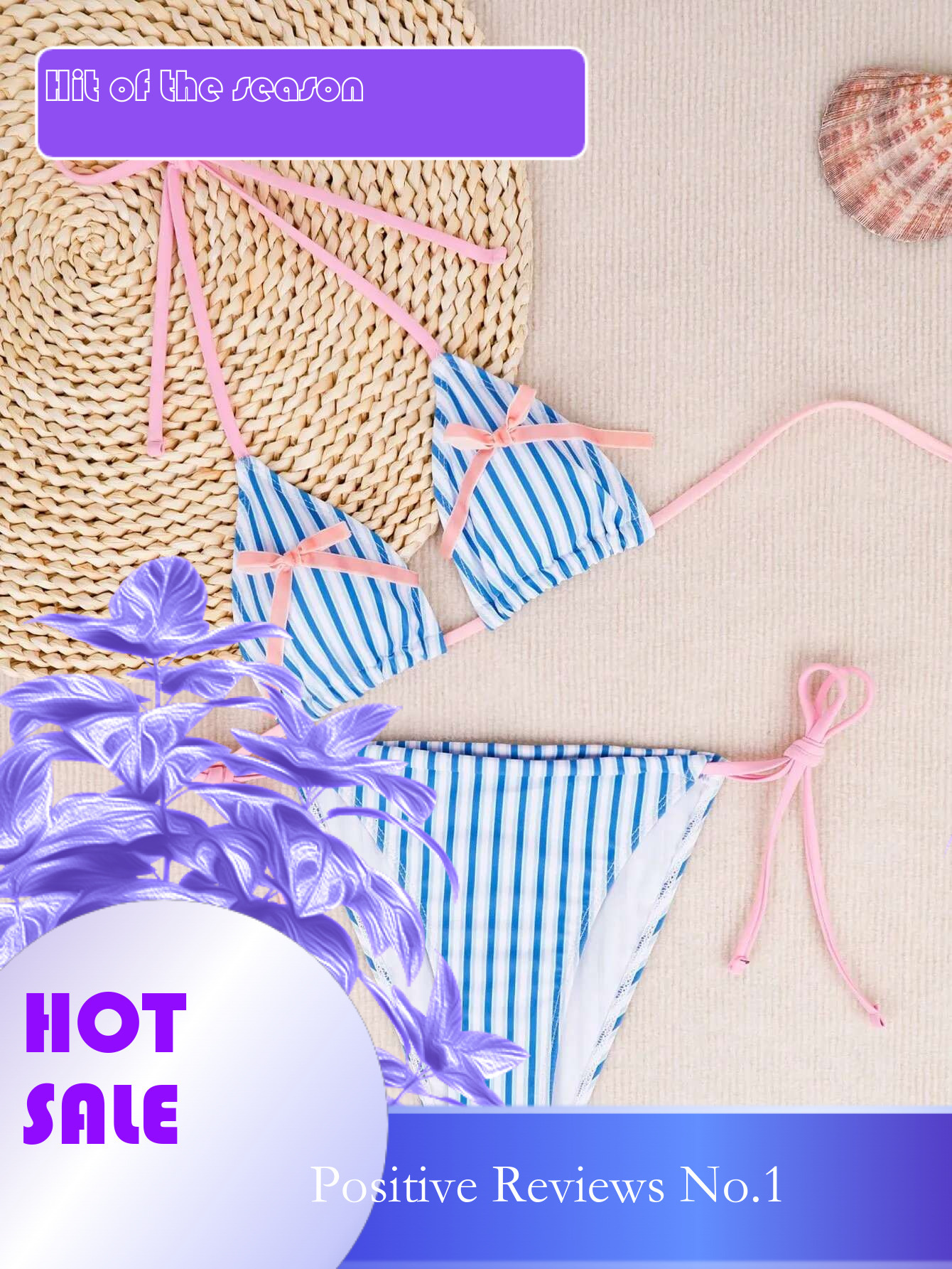 Dongdumaoyi Sexy Striped Bikini Women Pink Tie Bow Push Up Micro Swimsuit Brazilian Beach Bathing Suit Mini Swimwear Traje De Ba O