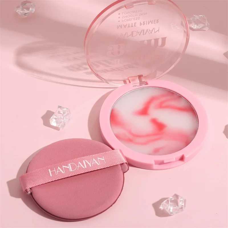 Pink oil control durable powder cake with cosmetic puff powder waterproof oil control matte concealer powderXJ250407