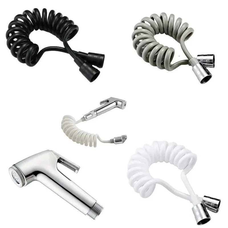 Handheld Water Toilet Bidet Sprayer ible Spring Shower Hose tube Telephone Line soft Hoses bathro Accessories Y251107