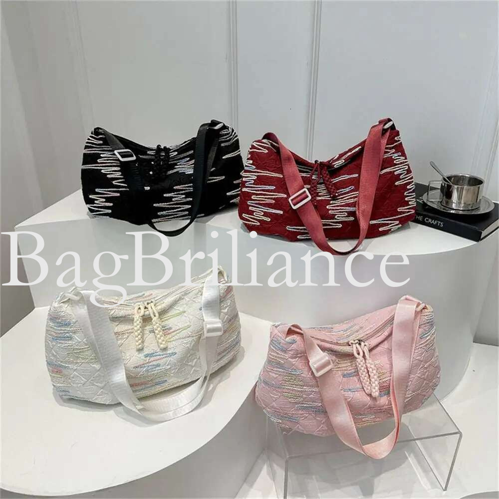 2025 Fashion Cotton Shoulder Messenger Lightweight Large Capacity Handbags Portable Commuting Bag for Women Female