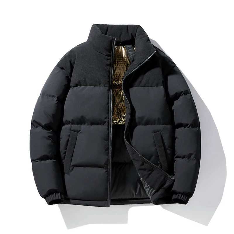Vertical Collar Color Down Jacket Warm Simple Trend Classic All-purpose Fabrics Warm Comfortable Skin-friendly Wear Down CoatsT251107