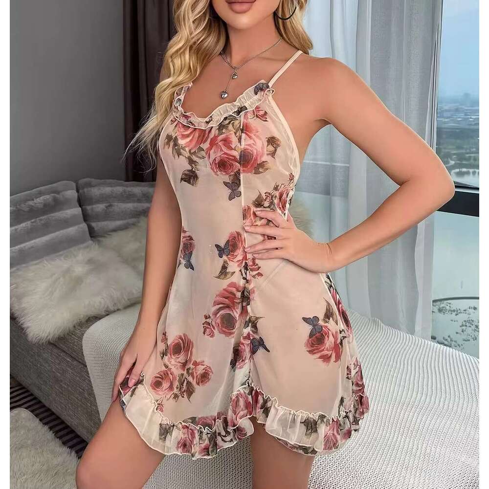 Hot Sales Beautiful Sg Pamas Slip Romantic Night Dress Wer Babydoll Sexy Femme Gerie