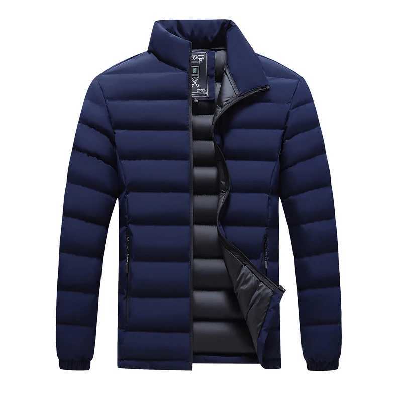 Winter Mens Warm Down Parkas Fashion Men Cotton Thermal Padded Coats Classic Men Stand Collar Windbreaker Warm Jackets ClothingT251107
