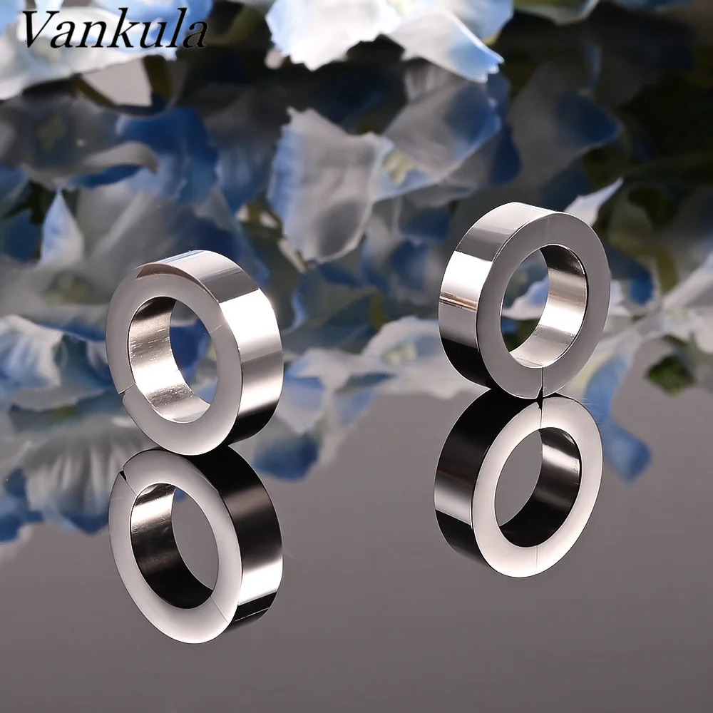 Vankula 2PC 6mm Stainless Steel Fashion Glossy Small Ear Weights Hangers Gauges Plugs Stretchers Expanders Body Piercing Jewelry 250403