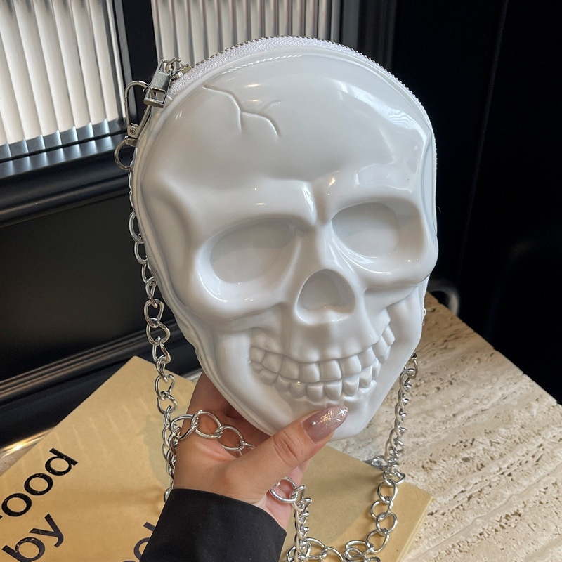 2025S Designer Women S Bag Shoulder Skull Coin Purse Mini Small Halloween Funny Crossbody Jelly Bag