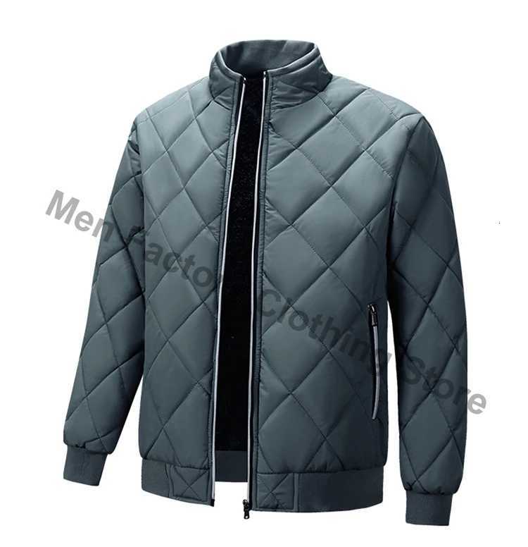 Men Thick Warm Winter Jackets Solid Color Coats Casual Stand Mens Clothing Top Parkas Man Puffer Jacket Cotton Padded OutwearT251107