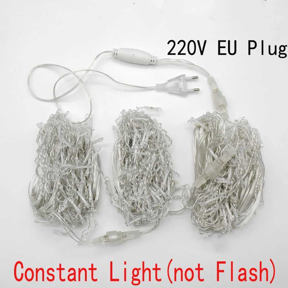 Christmas Decorations For Home Outdoor LED Curtain Icicle String Light Street Garland On The House Winter 220V 5m Droop 06-08m W251107
