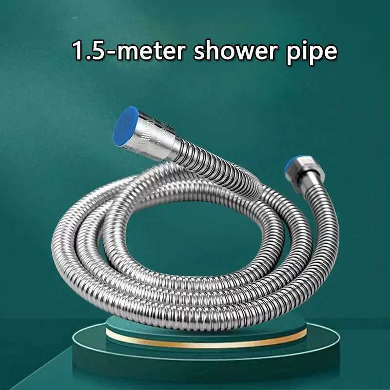 15m Stainless Steel Water Pipe Hose Shower Pipe Extended Pipe Stretched Pipe Bathro Accessories Extended Butler Shower Pipe Y251107