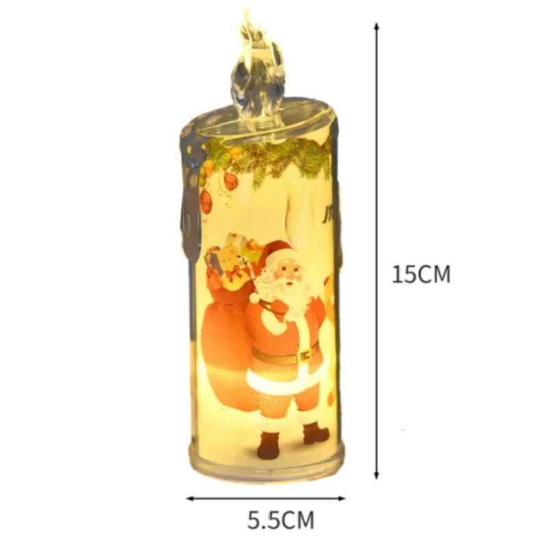 Festive Flameless Pillar Candles Battery Powered LED Christmas Lights for Indoor Outdoor Holiday Atmosphere W251107