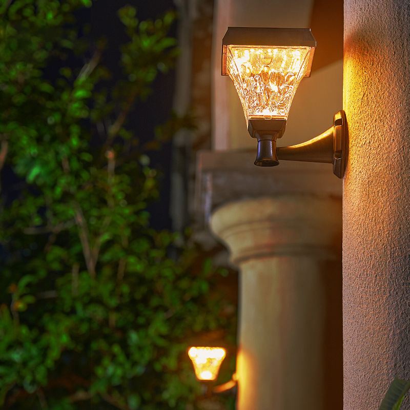 Waterproof Solar Outdoor Wall Lamp for Courtyard Lighting #100-800