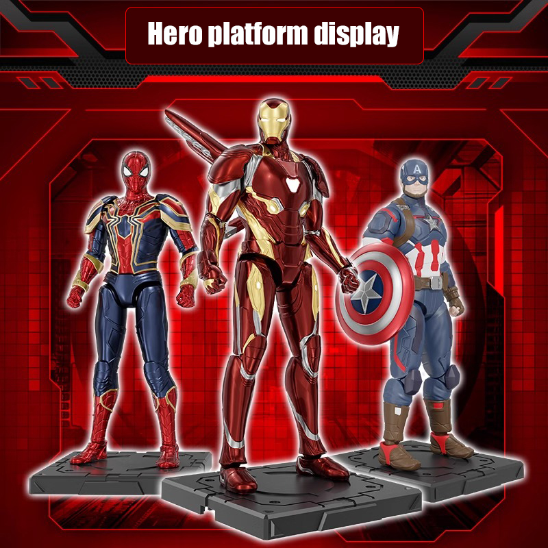 Fondjoy Marvel Avengers Iron Man MK50 Spider-Man Captain America Action Figure Set 1/12 Scale Collectible Toys Bulk Wholesale Superhero Gift for Kids 