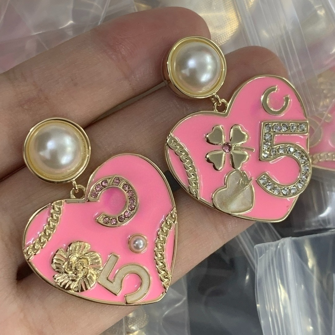 Classic Luxury Crystal Earring Fashion Brand Designer Earring for Women High Quality Charm Earrings Wedding Jewelry Gift