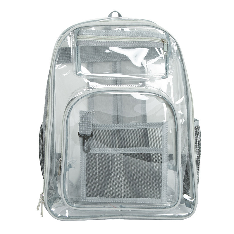 PVC BACKPACK PVC schoolbag large capacity backpack PVC transparent Backpack