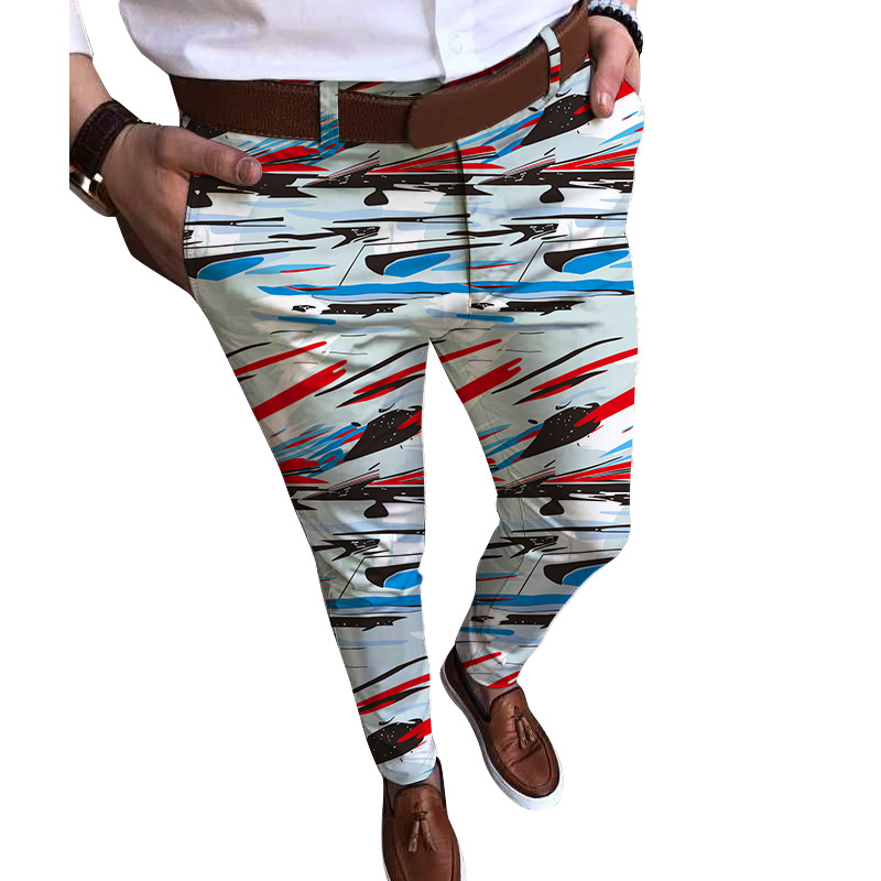 Designer mens Pants Fashion Luxury Casual Slim Print Sport Pant high Street party mens pencil trouser Hip Hop S-3XL