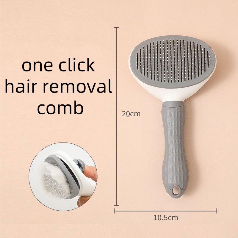 Dog Hair Comb Grooming Brush Pet Comb Self Cleaning Slicker Remove Hairs Brush Pets Dematting Comb Beauty Slickers Dogs Combs