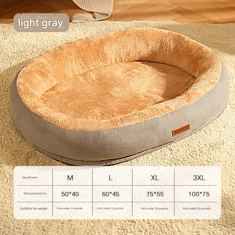 Luxury Dog Bed Fluffy Deep Sleep Bed for Dog Soft High Rebound Not Easy To Deform Washable Pet Cat Winter House Dogs Accessories