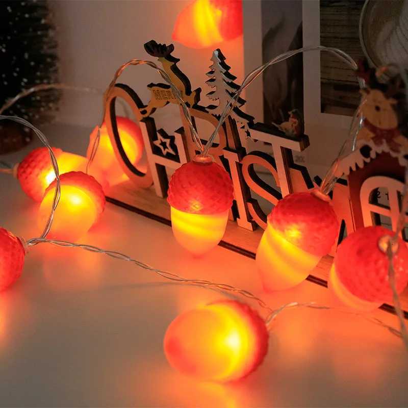10/20/40 Leds Christmas String Lights LED Xmas Tree Decorative Light Indoor Room Decoration Lights Party Decor 617 W251107