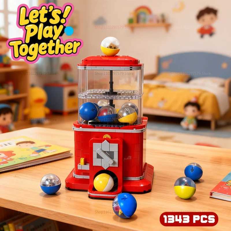 2025 New Vending Machine Building Blocks Set 1343pcs DIY Play Game Toy Gift for Kids Boys Girls Educational Fun Birthday Party Y251107