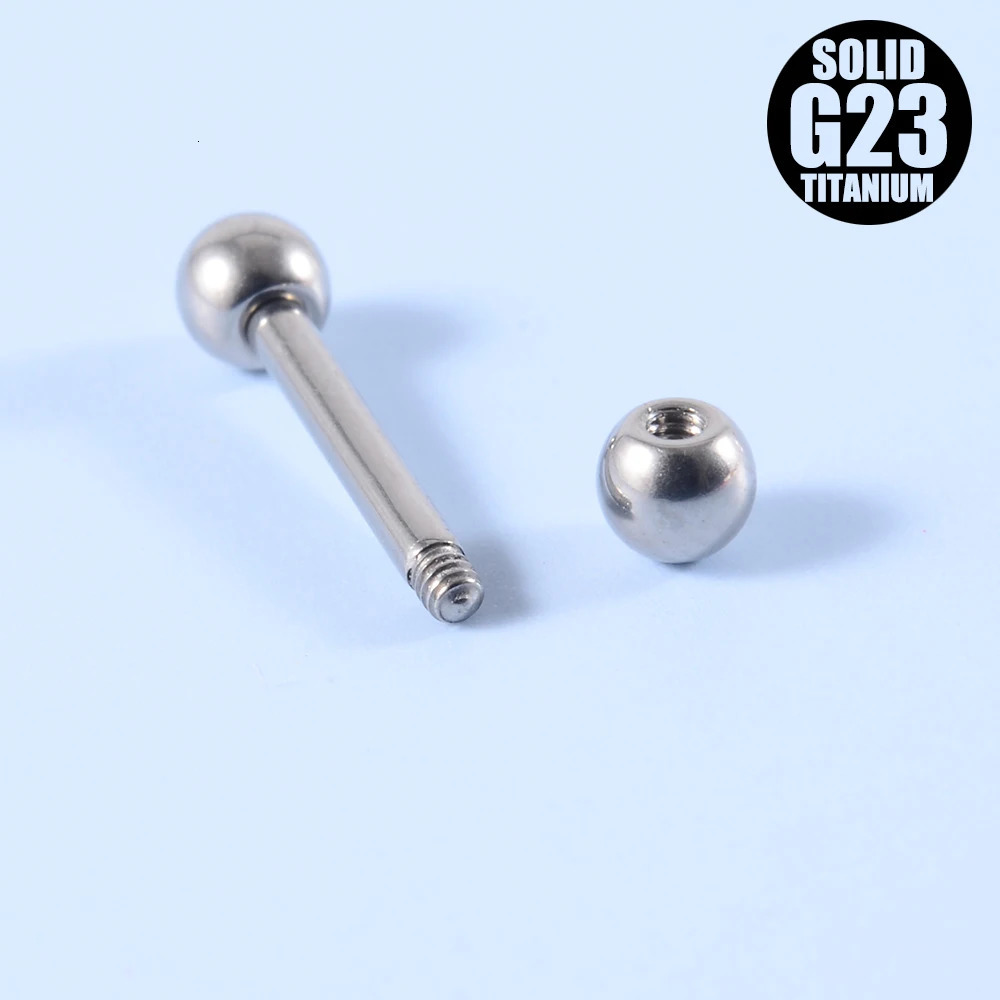 30PCS G23 Solid Labret Lip Ring Ear Tragus Cartilage Ring Horseshoe Barbell Eyebrow Ring Piercing Jewelry 250403