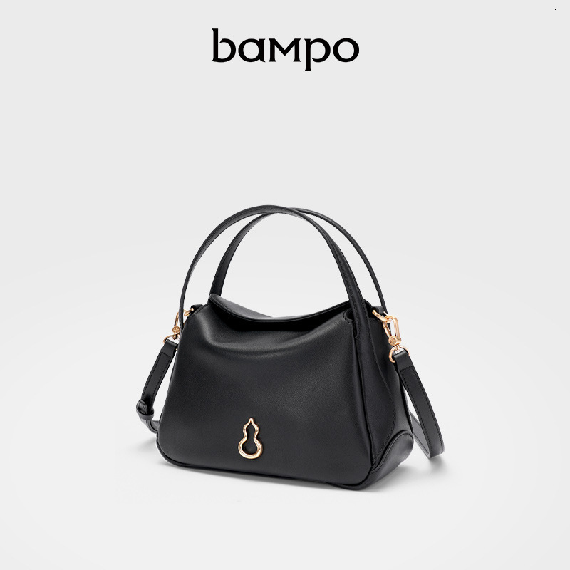 BAMPO Half Slope Perfect Head Layer Cowhide Small Basket Women's 2025 Spring New Handheld Crossbody Bag