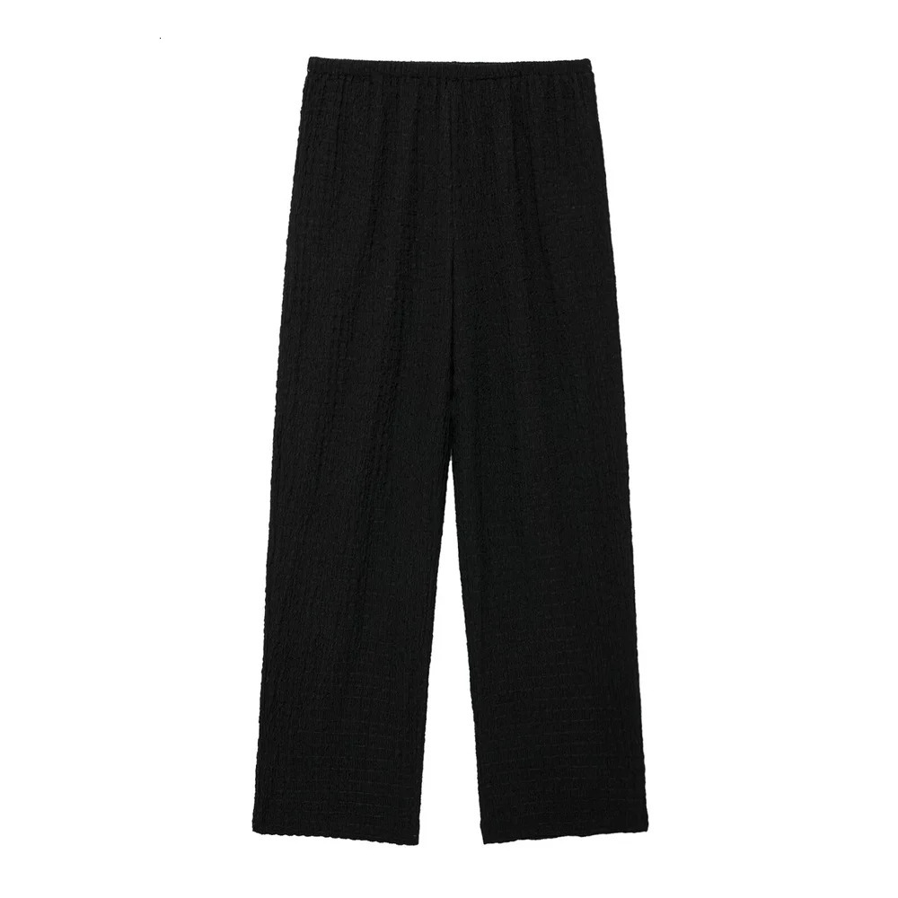 UNIZERA Summer Product Casual Womens Clothing Texture Hanging Collar Tank Top Straight Pants Set 250407