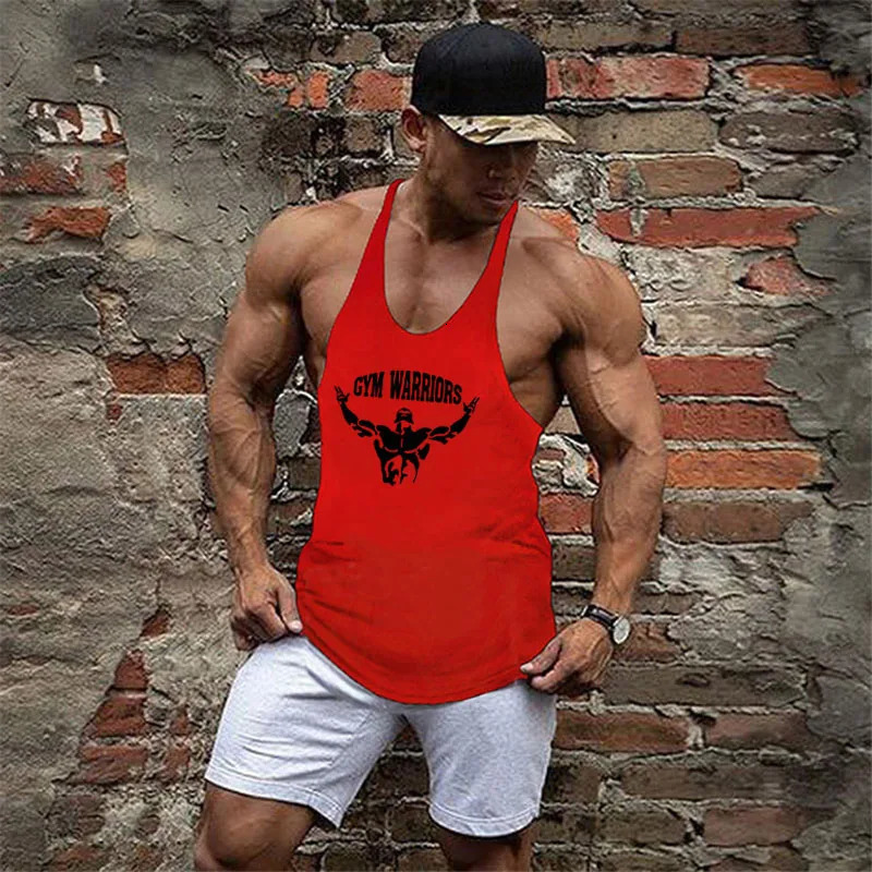 Muscle guys Clothing Gym Tank Tops Mens Fitness cotton Clothes Singlets Men Stringer Bodybuilding sleeveless Shirt 250407