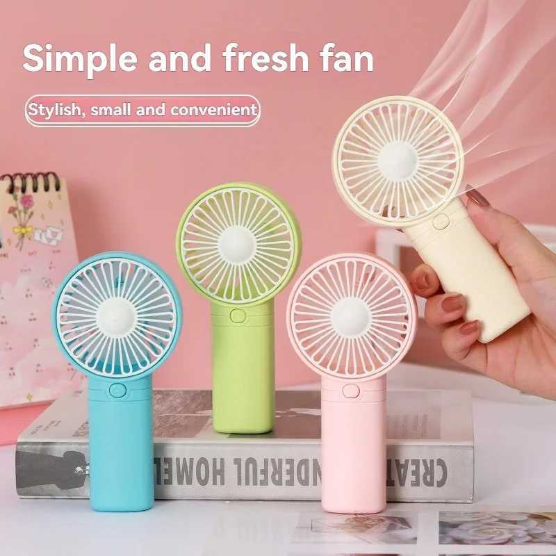 New portable mini fan small handheld fan battery version 1-speed air cooler fan suitable for offices outdoor travel camping W250403
